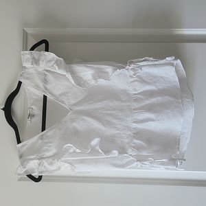 Madewelle White Ruffle Sleeveless Top Size XXS